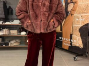 Меховой полушубок укороченный MaxMara — фото 1 Меховой полушубок укороченный MaxMara