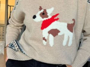 Джемпер женский с принтом MaxMara