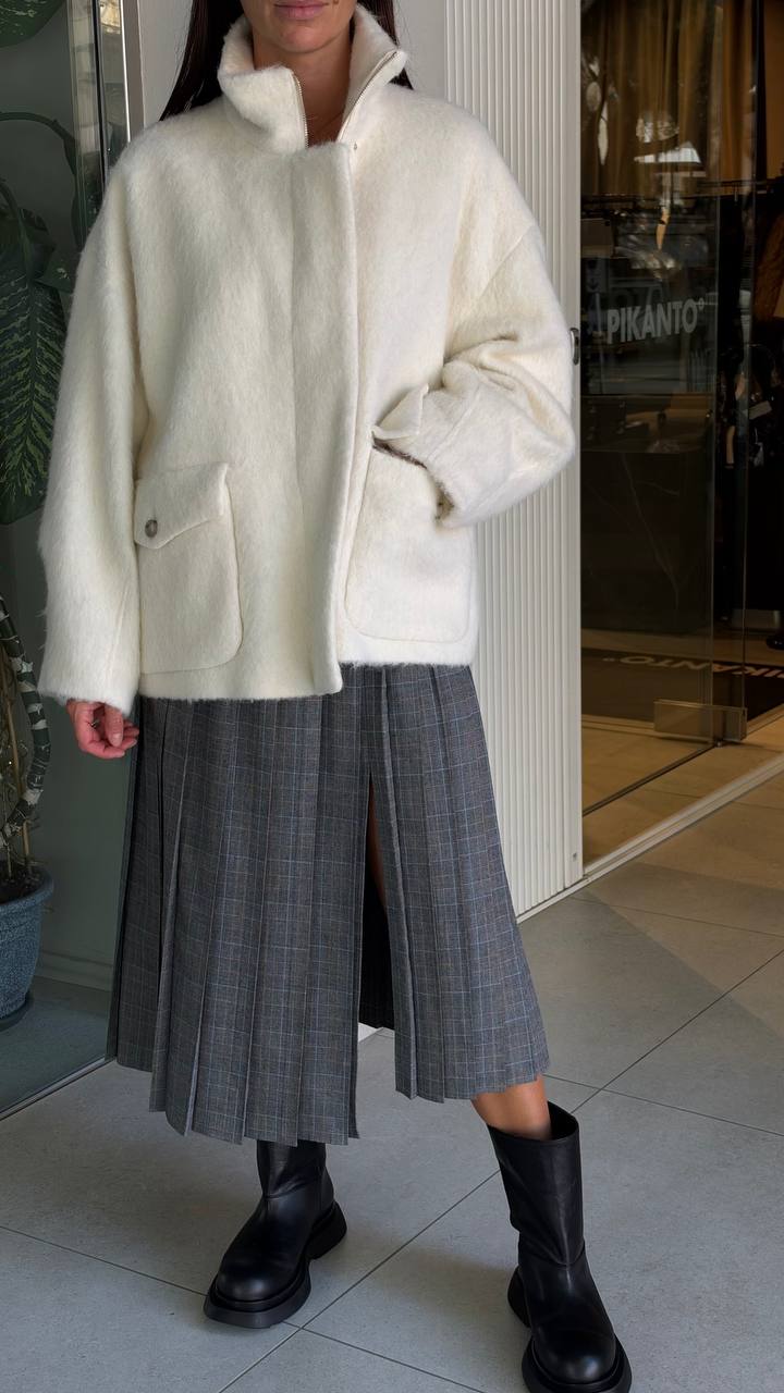 Полупальто с ворсом Marella MaxMara