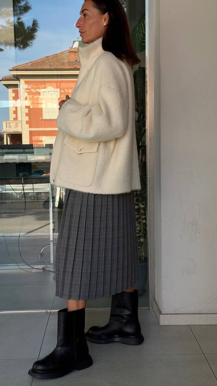Полупальто с ворсом Marella MaxMara