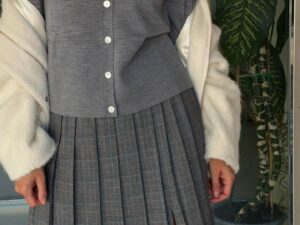 Юбка миди в клетку MaxMara