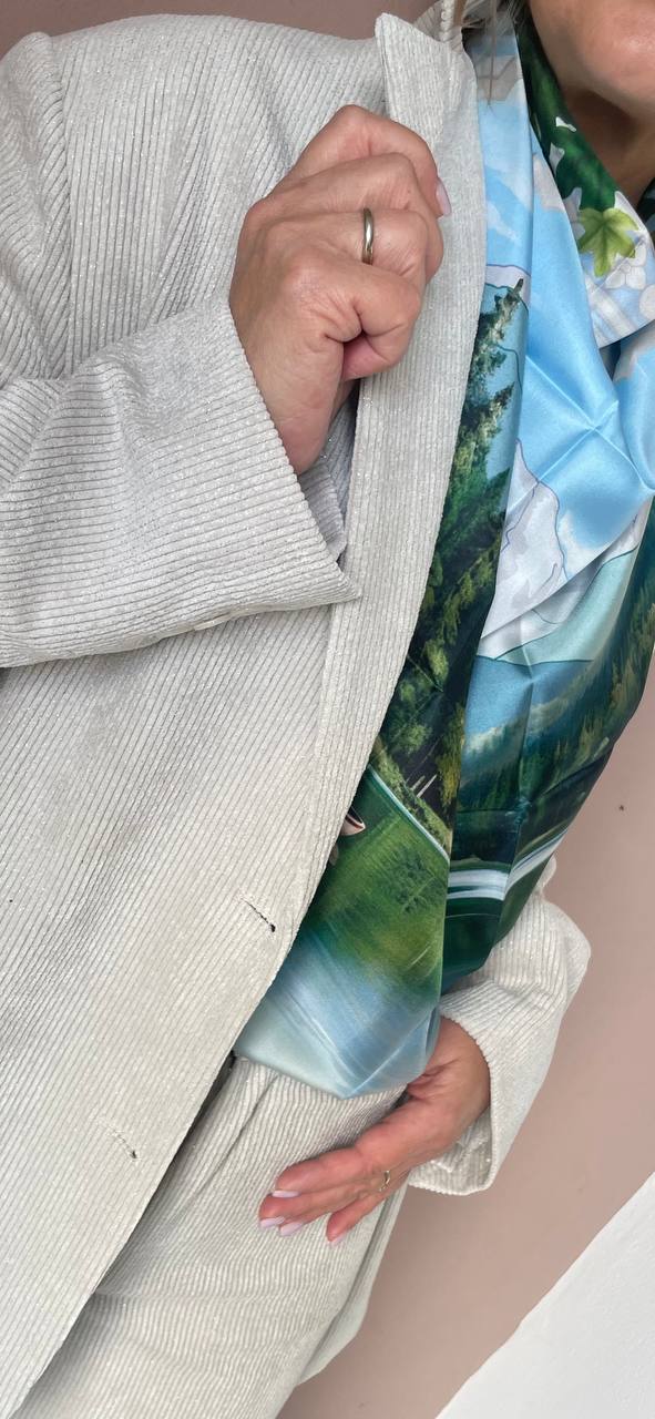 Вельветовый жакет прямого кроя MaxMara