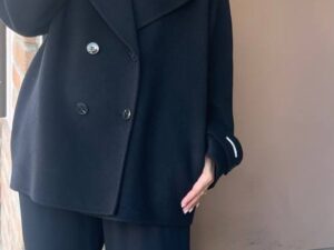 Полупальто женское двубортное MaxMara — фото 1 Полупальто женское двубортное MaxMara