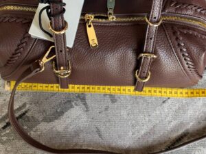 Кожаная сумка шоколадного цвета MaxMara