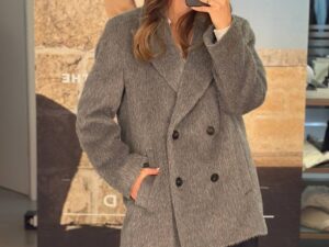 Пальто двубортное Peserico MaxMara — фото 1 Пальто двубортное Peserico MaxMara
