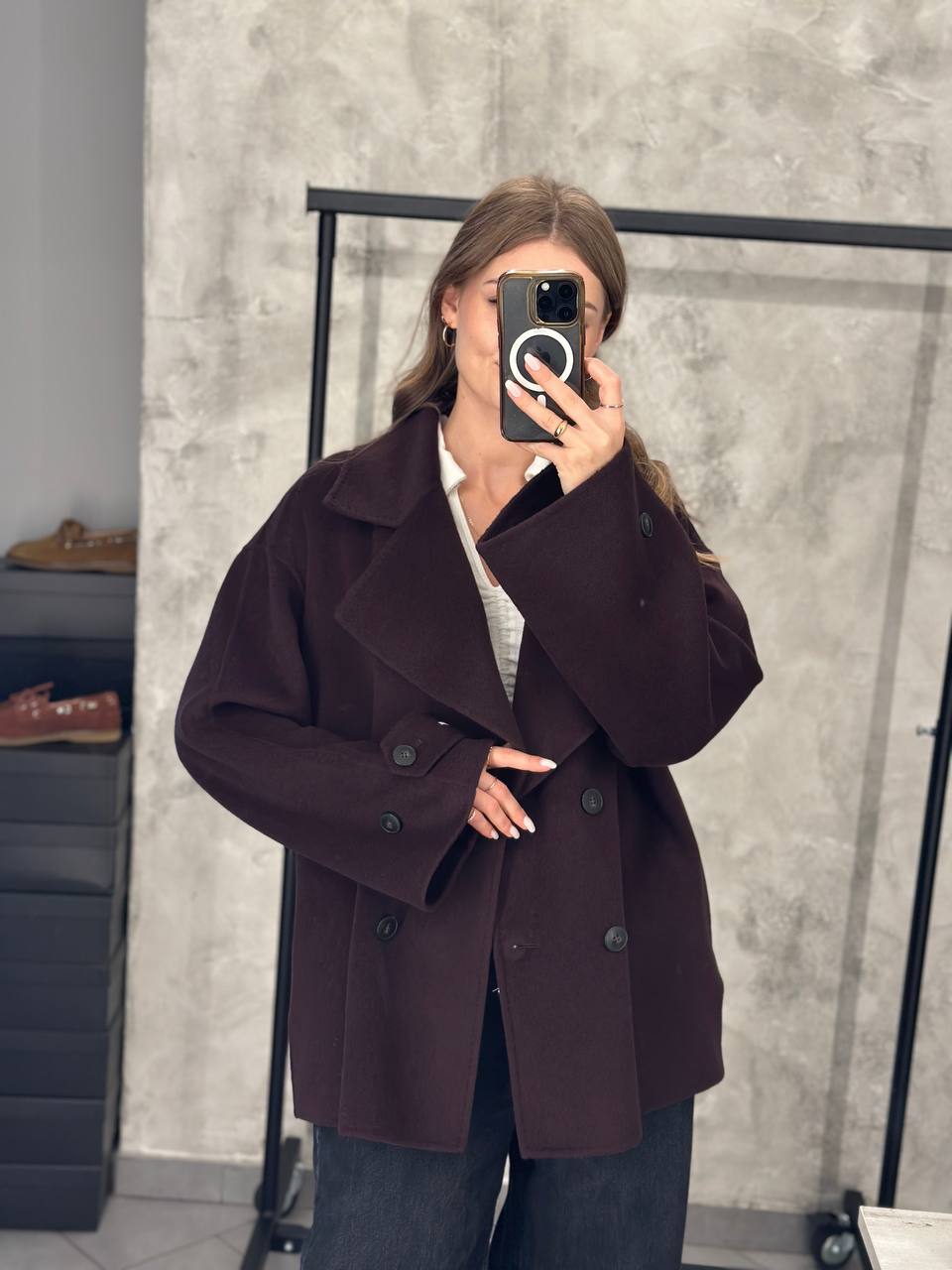 Полупальто двубортное Marella MaxMara