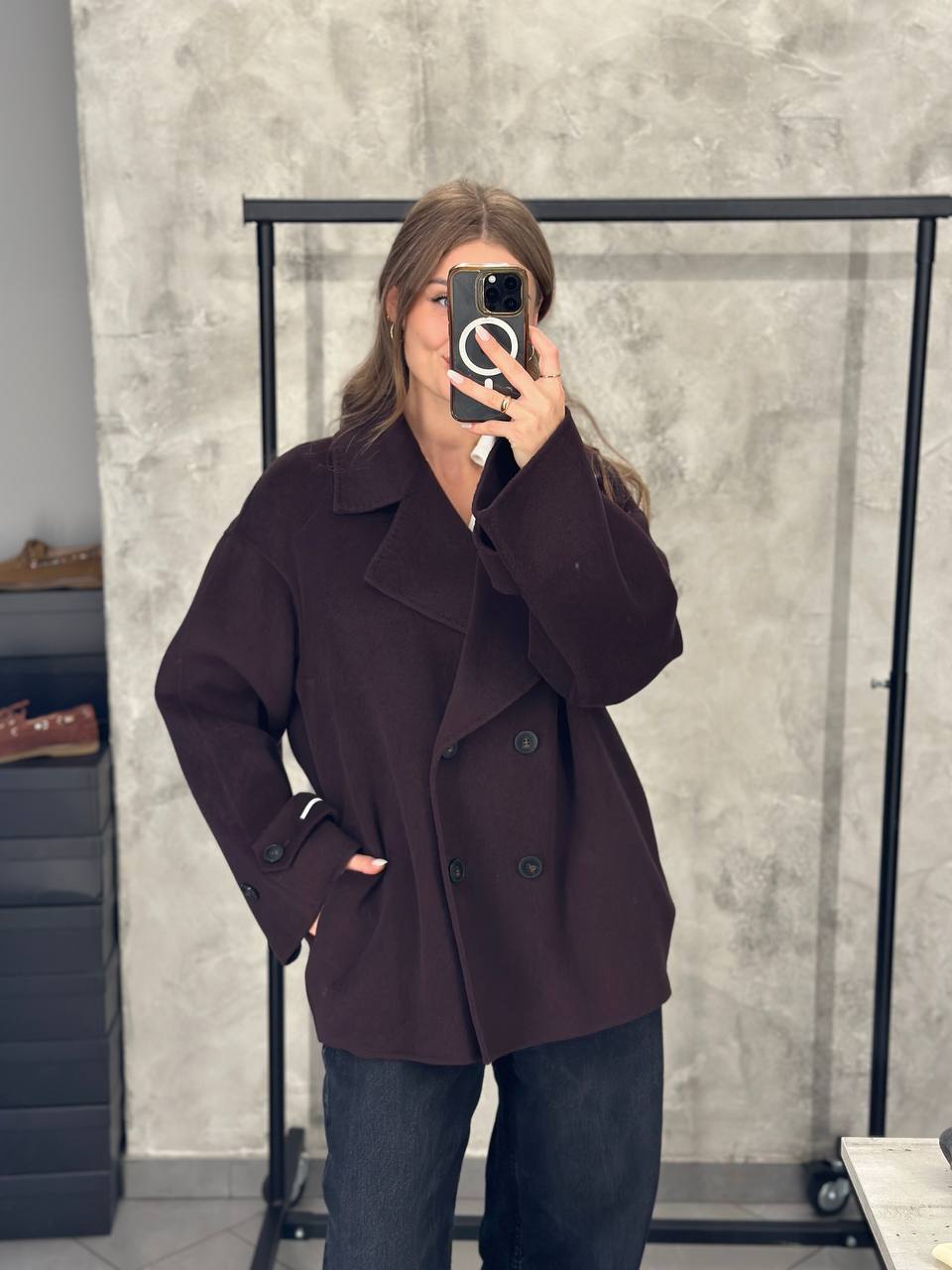 Полупальто двубортное Marella MaxMara