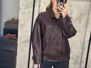 Куртка кожаная Marella 2 MaxMara — фото 1 Куртка кожаная Marella 2 MaxMara