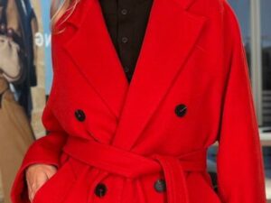 Пальто женское укороченное двубортное MaxMara
