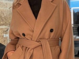 Шерстяное двубортное пальто Ginevra MaxMara