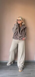 Комбинированный жилет с мехом MaxMara