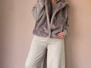Комбинированный жилет с мехом MaxMara