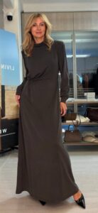 Платье макси с драпировкой MaxMara