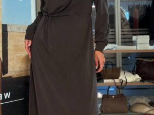 Платье макси с драпировкой MaxMara