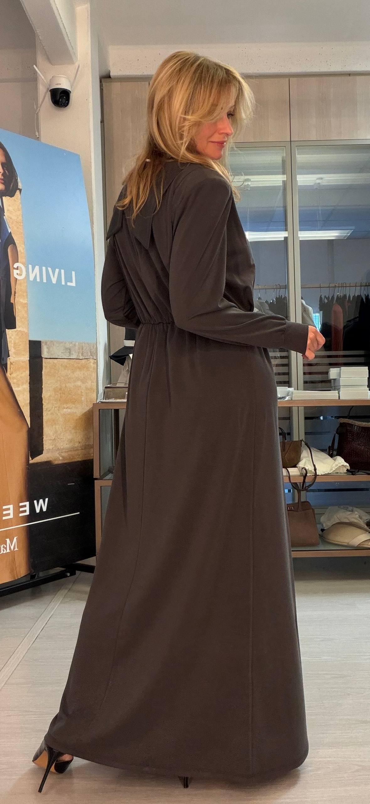 Платье макси с драпировкой MaxMara