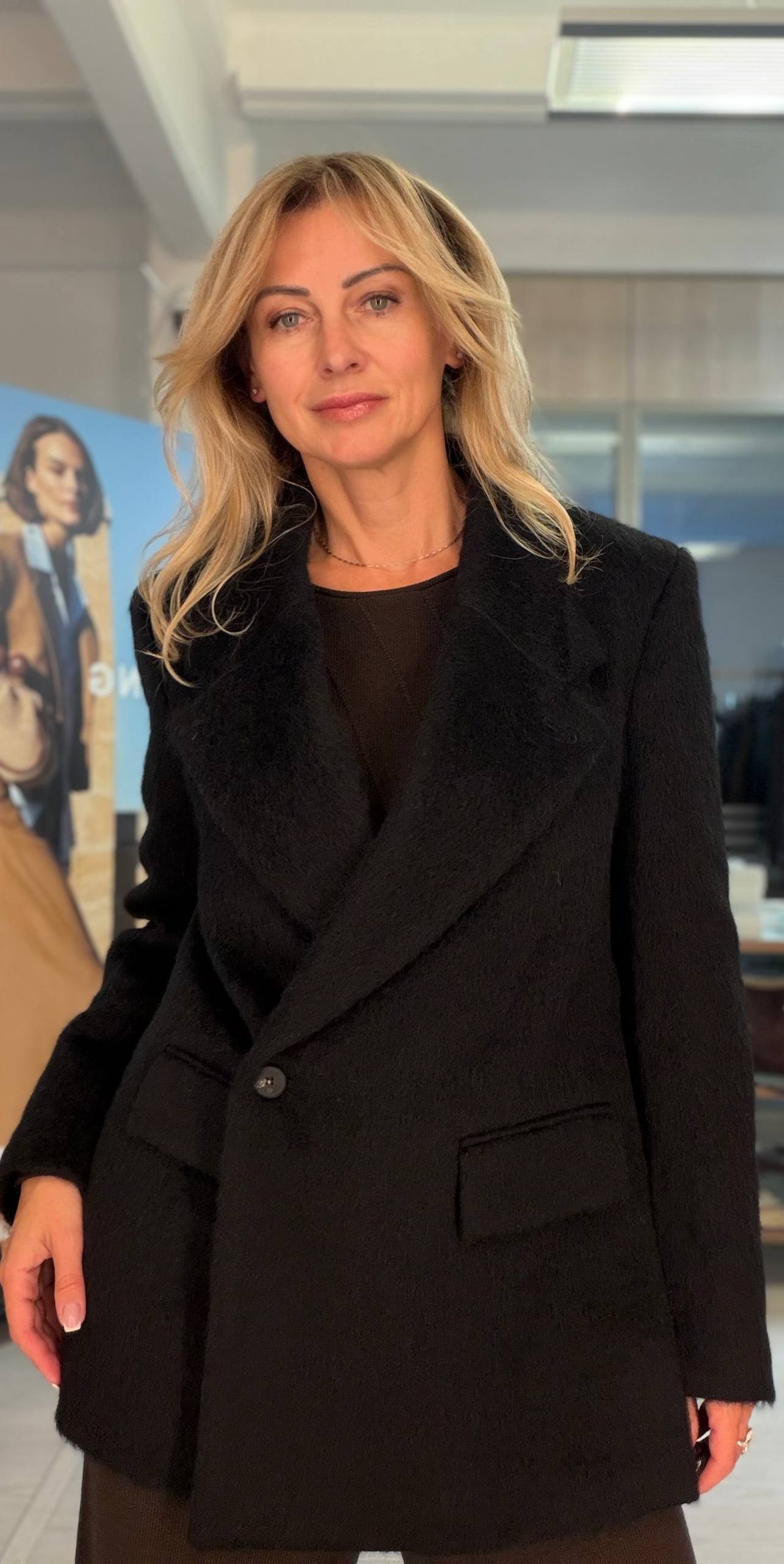 Жакет женский черный фактурный MaxMara