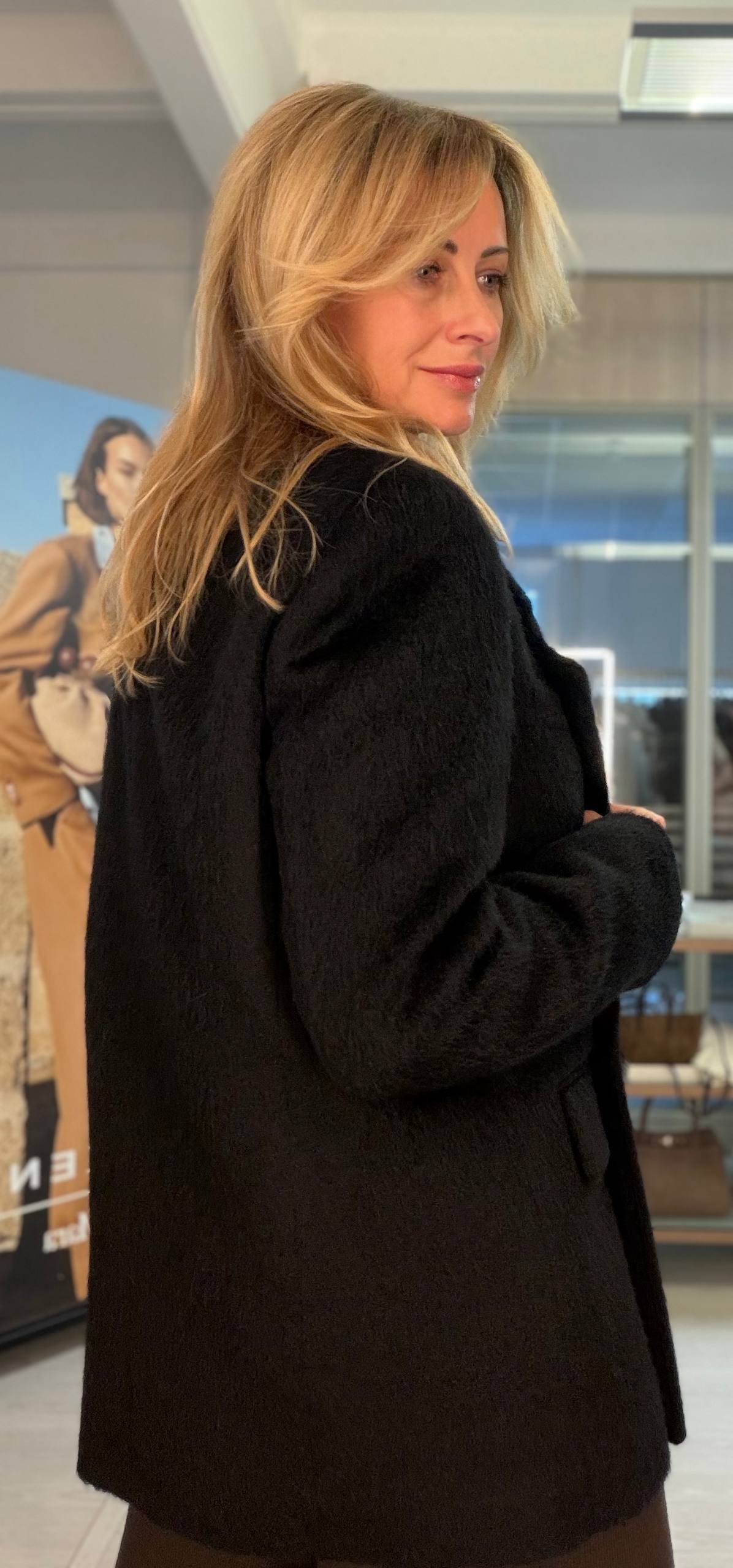 Жакет женский черный фактурный MaxMara