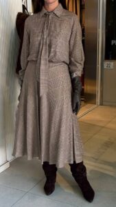 Платье миди в клетку MaxMara