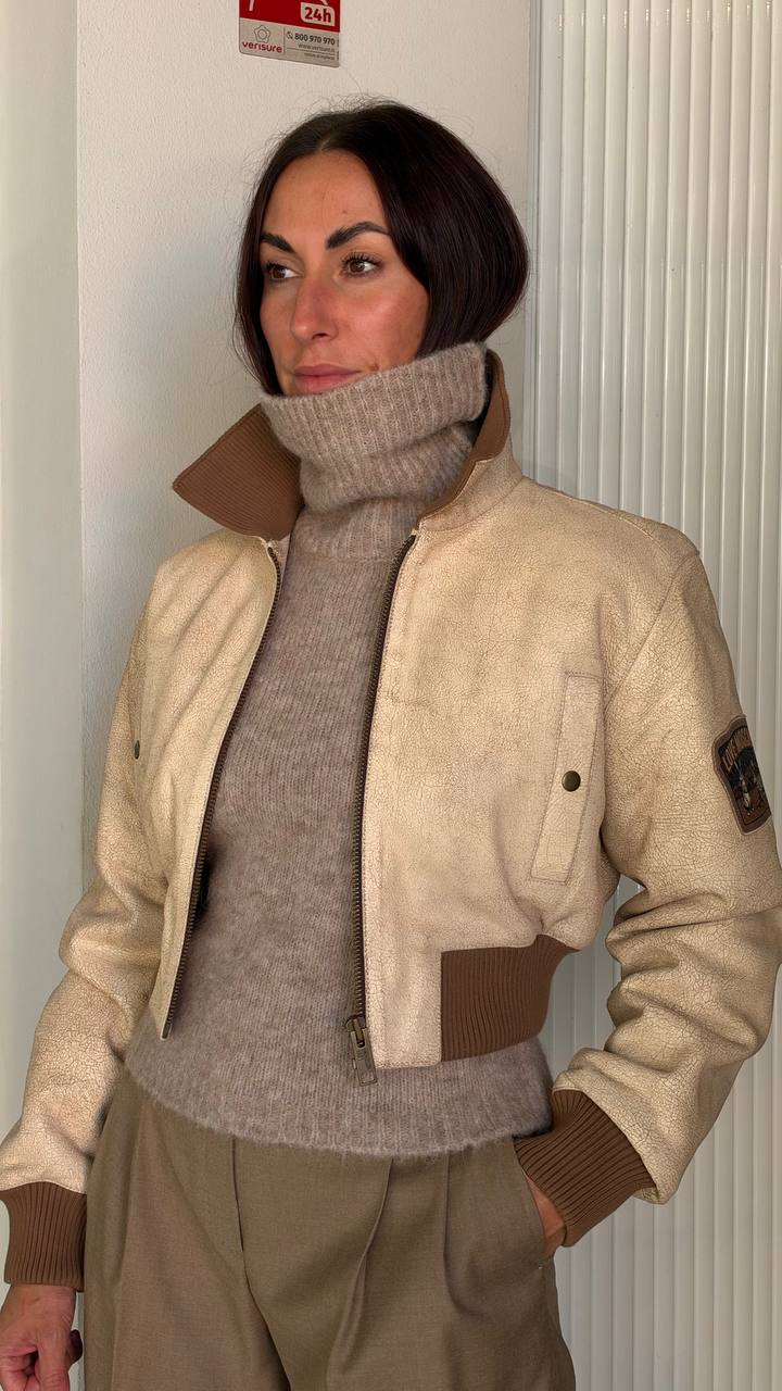 Укороченная куртка-бомбер женская MaxMara