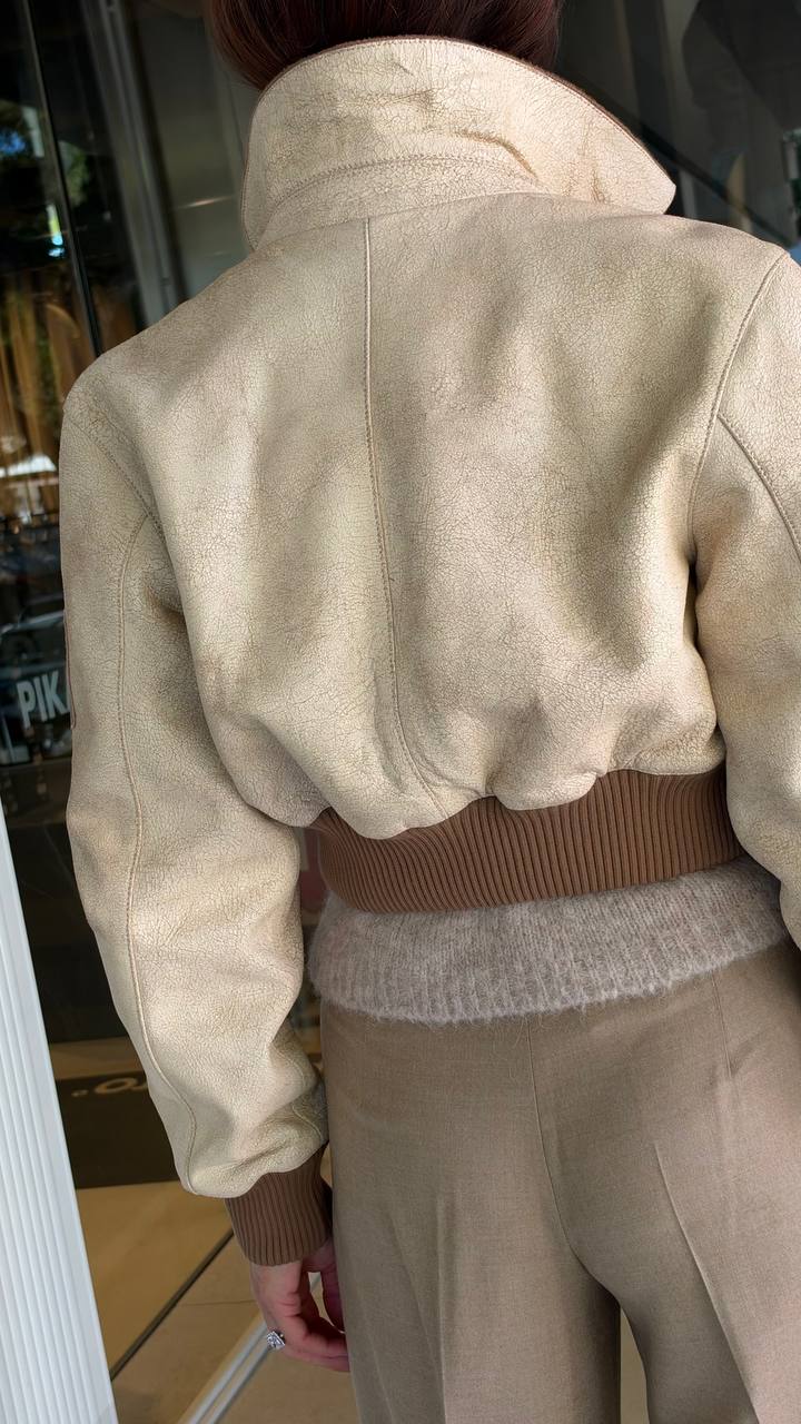 Укороченная куртка-бомбер женская MaxMara