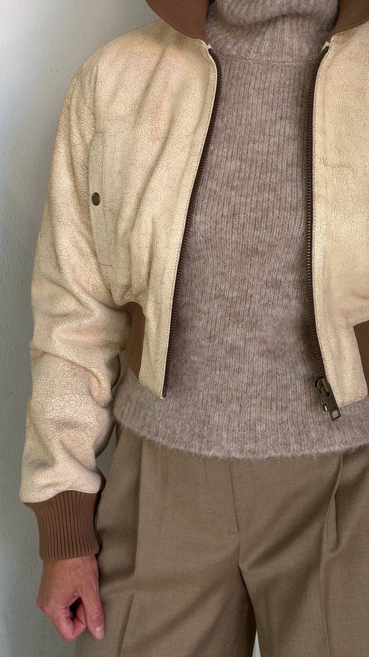 Укороченная куртка-бомбер женская MaxMara