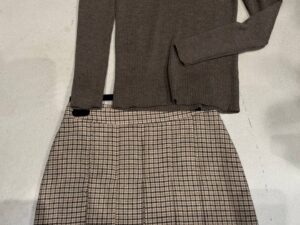 Юбка мини в клетку MaxMara — фото 1 Юбка мини в клетку MaxMara