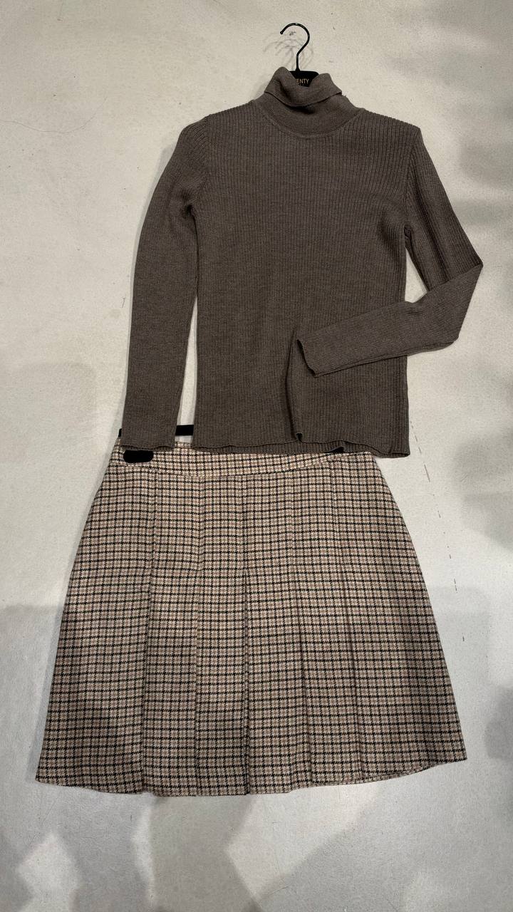 Юбка мини в клетку MaxMara