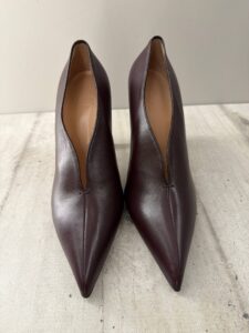 Кожаные туфли с фигурным MaxMara