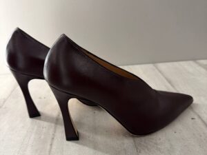 Кожаные туфли с фигурным MaxMara