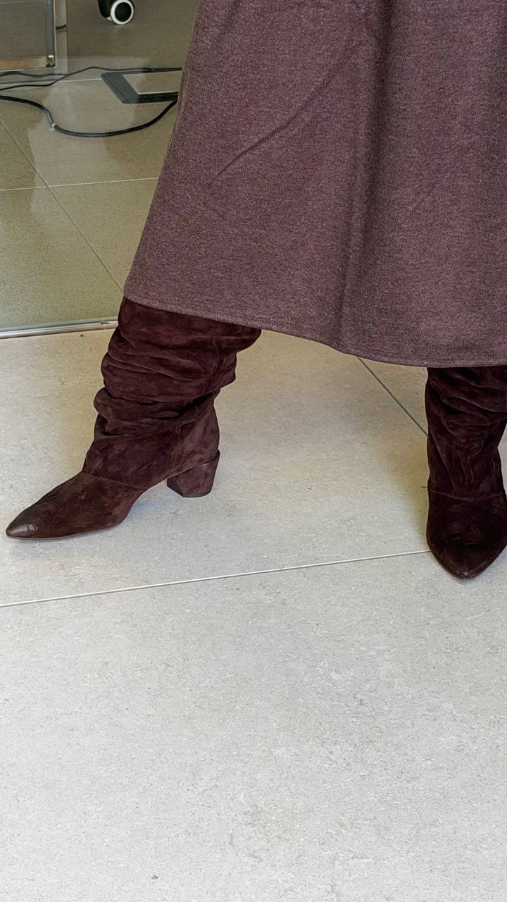 Сапоги из натуральной замши MaxMara