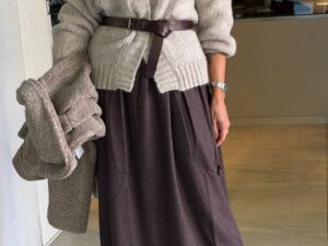 Шерстяное платье миди MaxMara