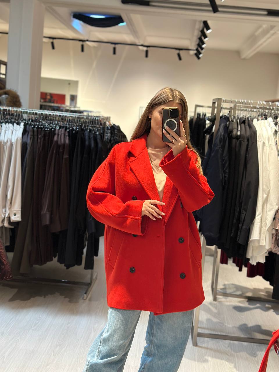 Полупальто двубортное Ginevra MaxMara