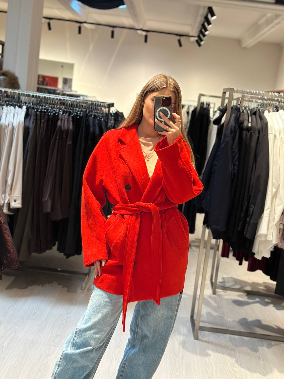 Полупальто двубортное Ginevra MaxMara