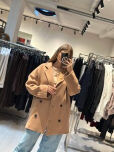 Укороченное двубортное пальто Ginevra MaxMara