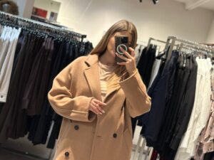 Укороченное двубортное пальто Ginevra MaxMara