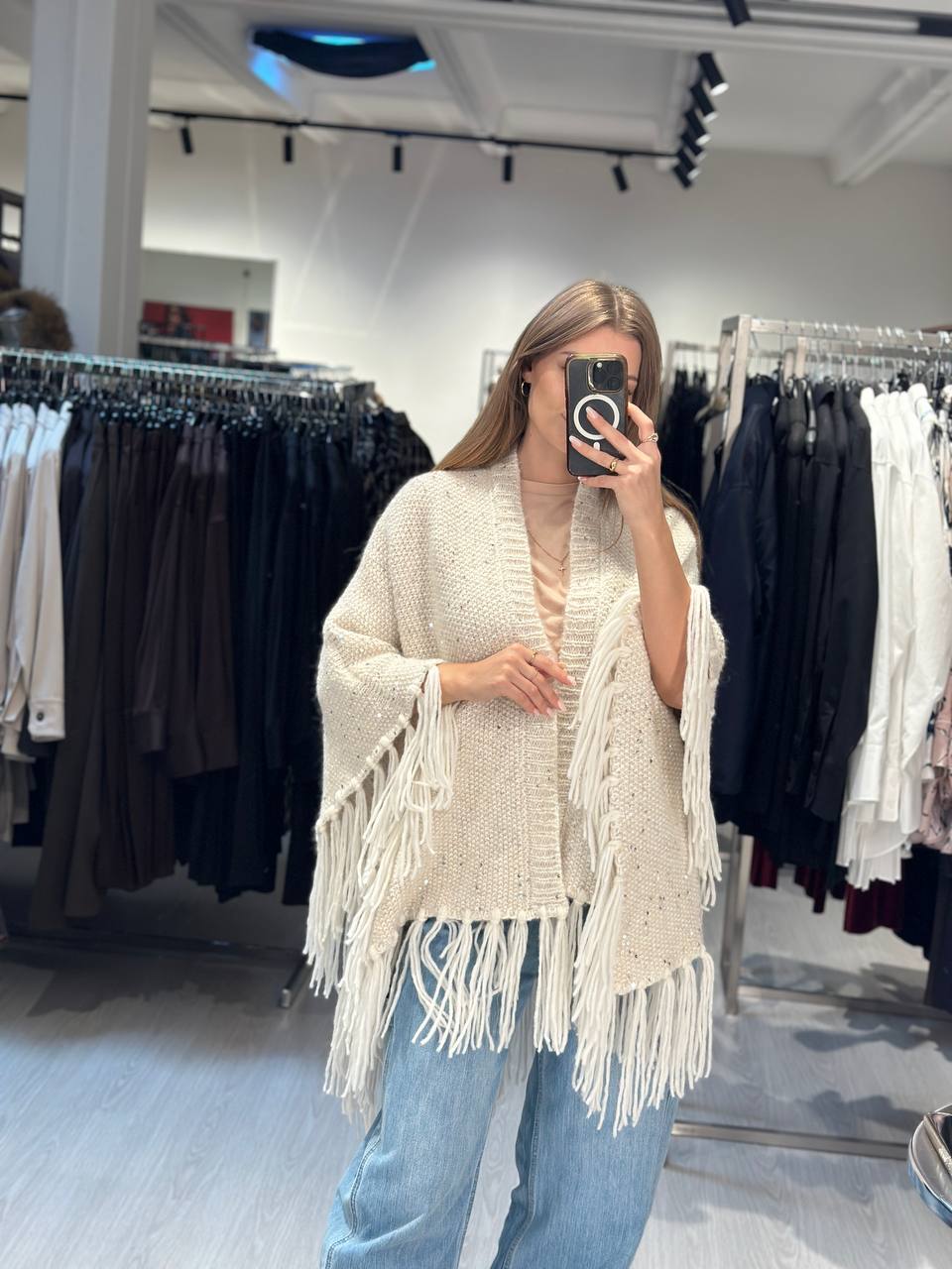 Вязаное пончо Peserico MaxMara