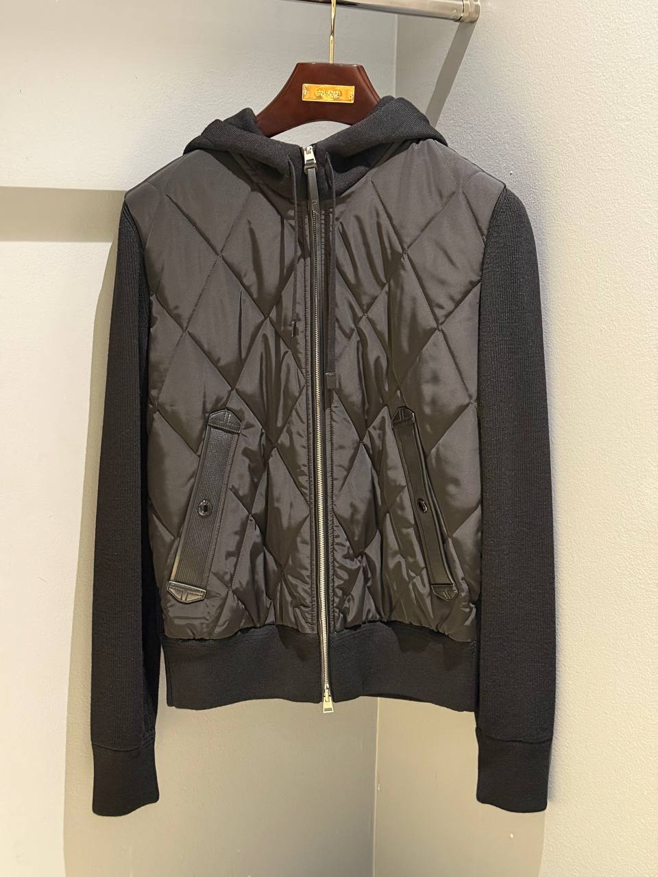 Комбинированная куртка с капюшоном MaxMara