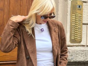 Пальто женское замшевое MaxMara
