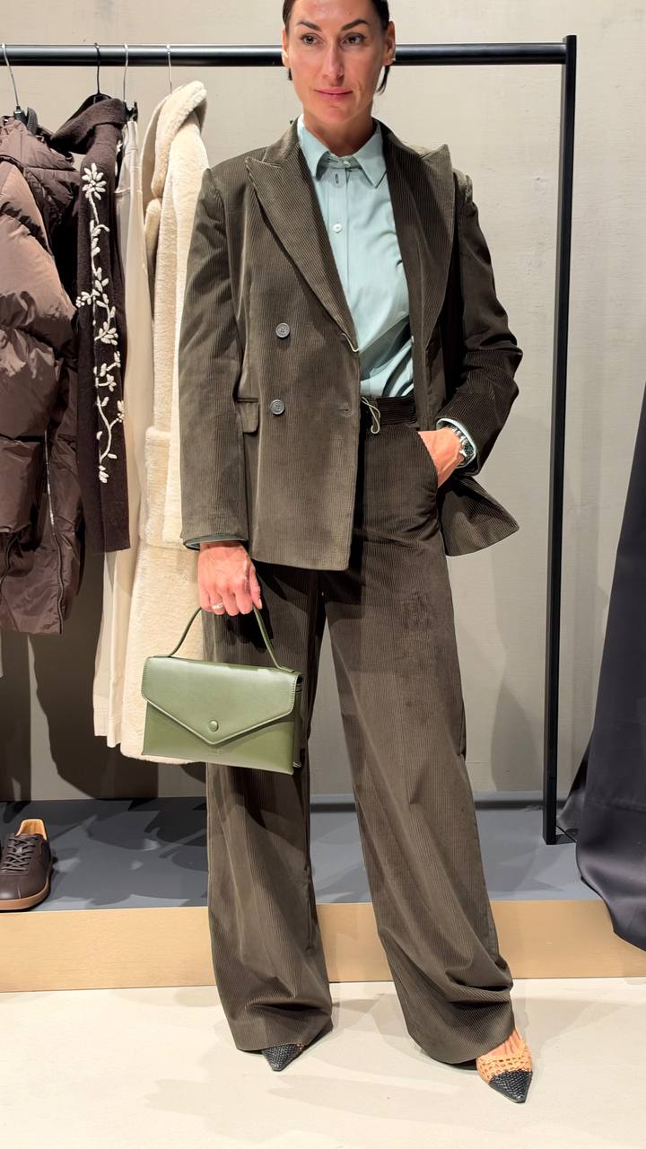 Жакет вельветовый двубортный MaxMara
