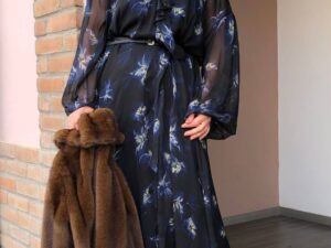 Шуба женская из эко-меха MaxMara — фото 1 Шуба женская из эко-меха MaxMara