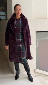 Пальто из экомеха MaxMara