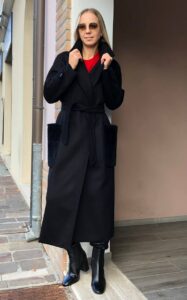 Пальто женское с поясом MaxMara