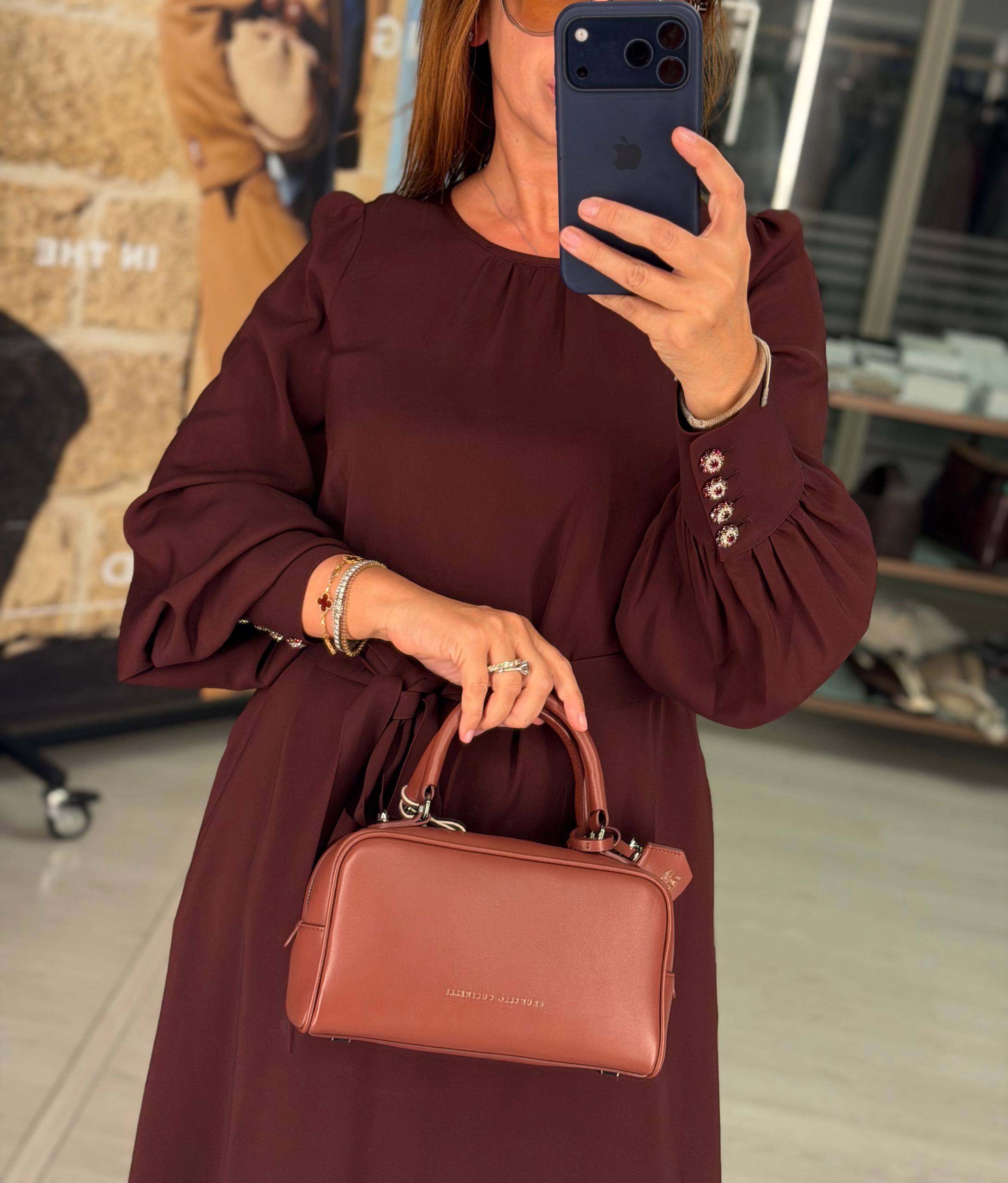 Платье макси винного оттенка MaxMara