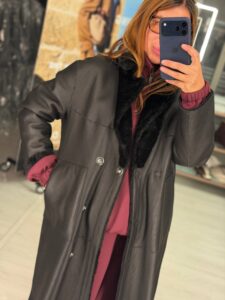 Дубленка женская длинная MaxMara