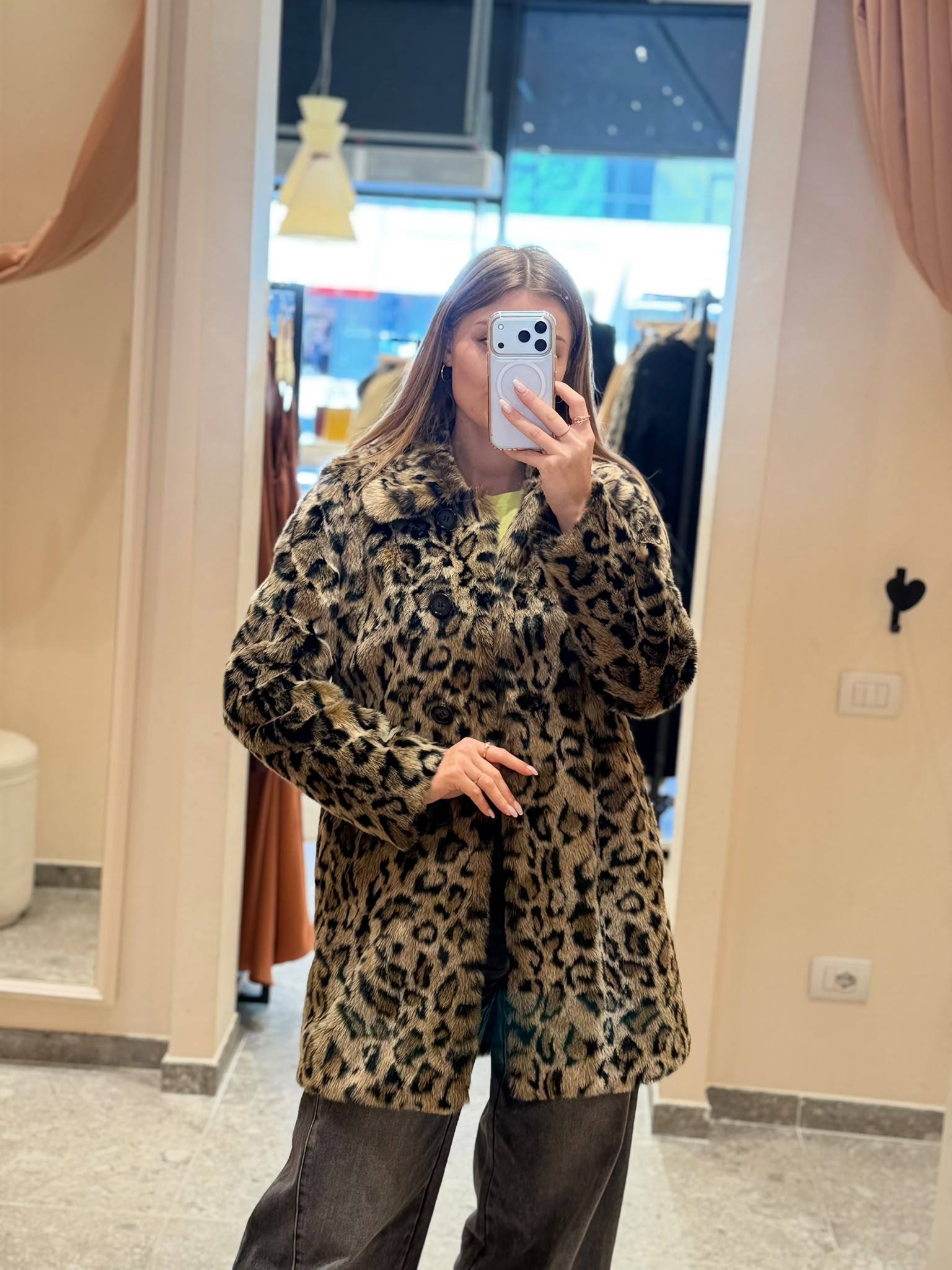 Пальто из экомеха TWINSET TWINSET