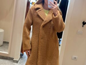 Пальто тедди Twinset Camel TWINSET