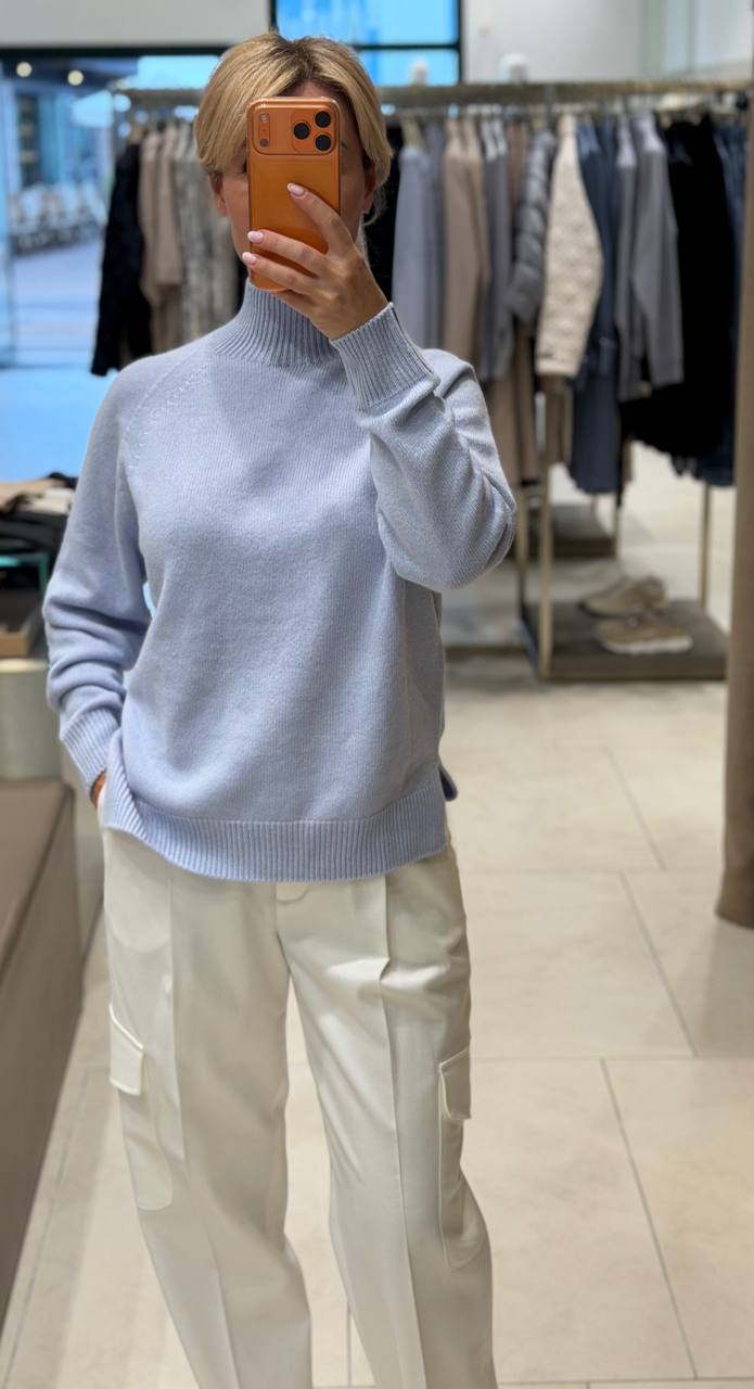 Джемпер женский голубой PESERICO OUTLET
